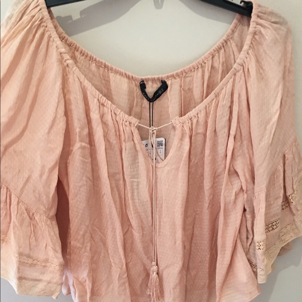 Zara peachy peasant top - Picture 1 of 16